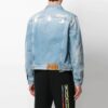 Chaqueta vaquera con logo para hombre SS21, oversize, azul