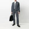 Chaqueta vaquera holgada con estampado de logotipo de la colección SS21, azul Denim