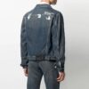 Chaqueta vaquera holgada con estampado de logotipo de la colección SS21, azul Denim