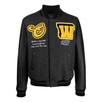 Chaqueta Varsity negra