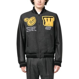 Chaqueta Varsity negra
