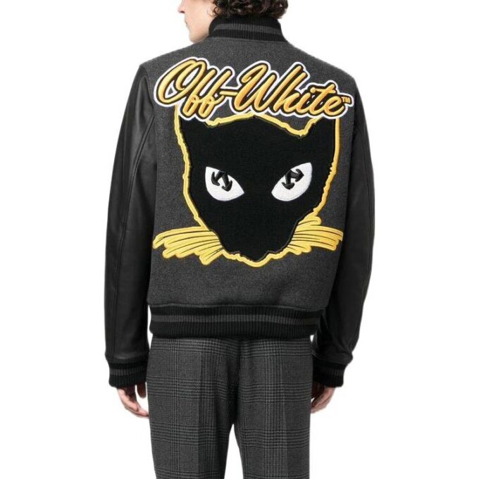 Chaqueta Varsity negra