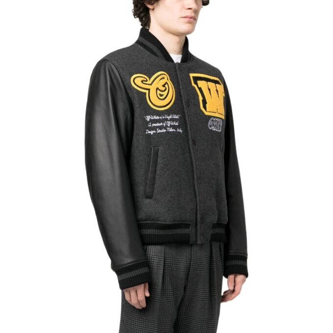 Chaqueta Varsity negra