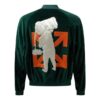 Chaqueta verde Aviator con logotipo de Off-White para hombre