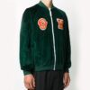 Chaqueta verde Aviator con logotipo de Off-White para hombre