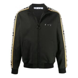 | Chaquetas cortas lisas con logotipo para hombre, negro