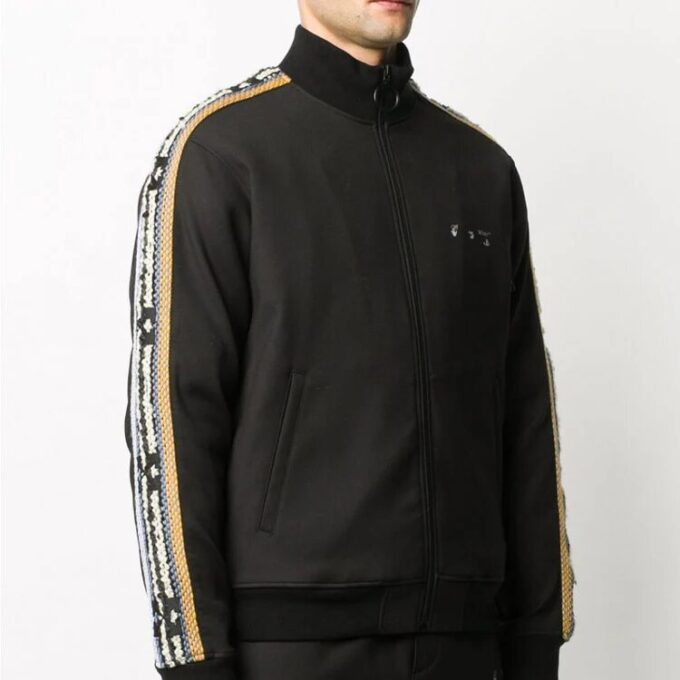 | Chaquetas cortas lisas con logotipo para hombre, negro