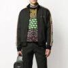 | Chaquetas cortas lisas con logotipo para hombre, negro