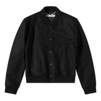 Chaquetas universitarias clásicas con rayas diagonales «Negro»