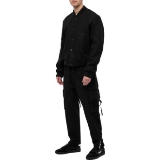 Chaquetas universitarias clásicas con rayas diagonales «Negro»
