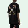 Cómoda camiseta holgada de cuello redondo y pantalones cortos, unisex, negra