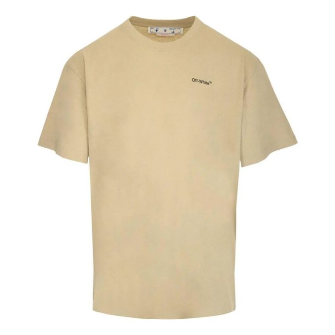 Colección Primavera-Verano 2022: Jersey de pantalones cortos con cuello redondo y estampado de flechas geométricas, color beige