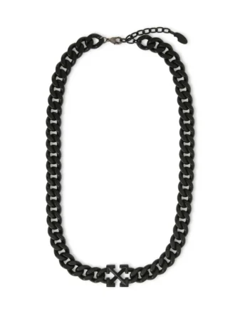 COLLAR DE CADENA CON FLECHA NEGRO