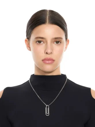Collar Paperclip Strass