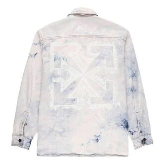 Color Reproducción del color Tinta Solapa Chaqueta Denim holgada para hombre Blanca