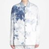 Color Reproducción del color Tinta Solapa Chaqueta Denim holgada para hombre Blanca