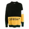 Colorblock Alphabet Knit Negro