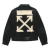 Correa de goma bronceada Chaqueta clásica de Denim con logotipo Arrow