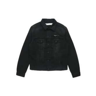 Correa de goma bronceada Chaqueta clásica de Denim con logotipo Arrow