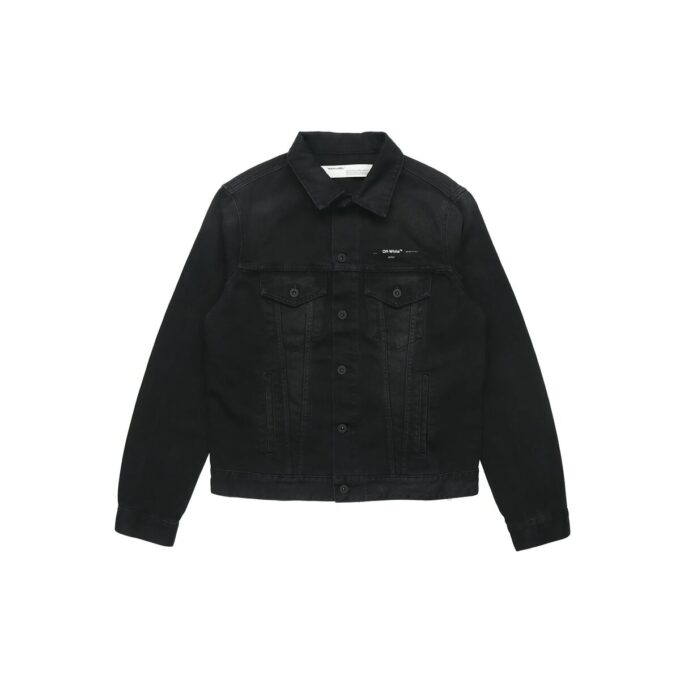 Correa de goma bronceada Chaqueta clásica de Denim con logotipo Arrow