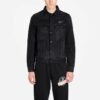 Correa de goma bronceada Chaqueta clásica de Denim con logotipo Arrow