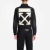 Correa de goma bronceada Chaqueta clásica de Denim con logotipo Arrow