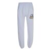 Correa de goma con estampado Micro Mark Pantalones deportivos casuales de estilo athleisure Versión estándar Blanco