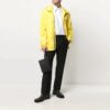 Cortavientos con cremallera y estampado de letras del logotipo SS21, versión estándar, amarillo