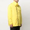 Cortavientos con cremallera y estampado de letras del logotipo SS21, versión estándar, amarillo