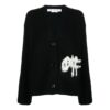 Cárdigan con intarsia del logotipo de Off-White «Black White»