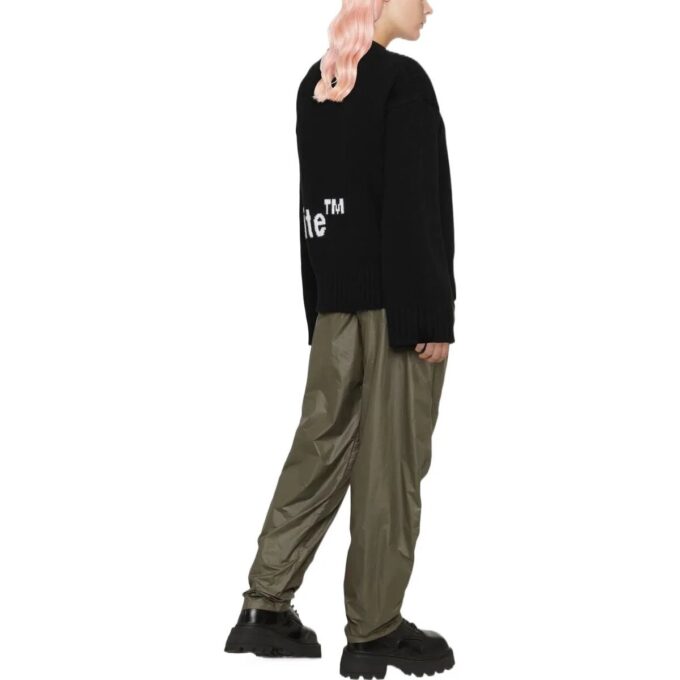 Cárdigan con intarsia del logotipo de Off-White «Black White»