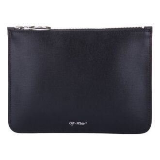 Cremallera con logotipo impreso Unisex Negro