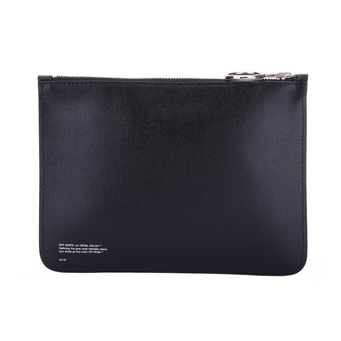 Cremallera con logotipo impreso Unisex Negro