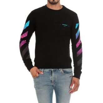 Cuello redondo con degradado diagonal
