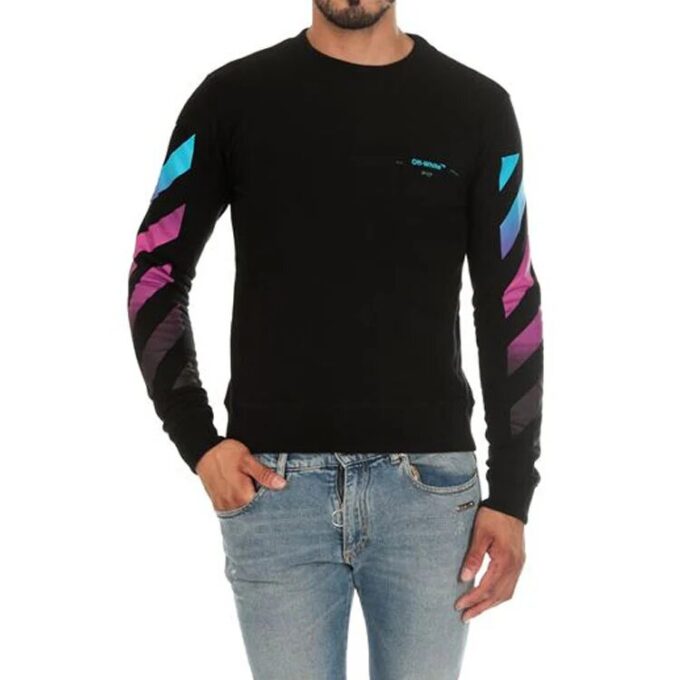 Jersey de manga larga para hombre con diseño de flechas degradadas