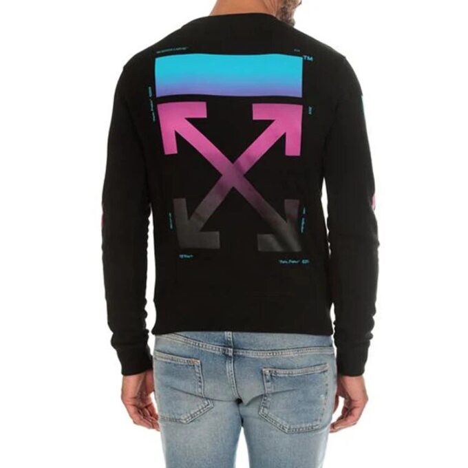 Jersey de manga larga para hombre con diseño de flechas degradadas