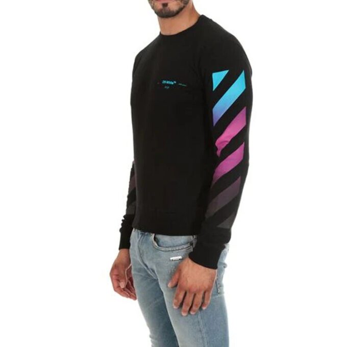 Jersey de manga larga para hombre con diseño de flechas degradadas
