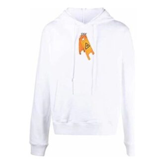 Cuello redondo con estampado de flechas, versión casual, blanco