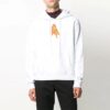 Cuello redondo con estampado de flechas, versión casual, blanco