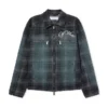 Denim Check Jacquard Skate Coach Jacket