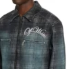 Denim Check Jacquard Skate Coach Jacket