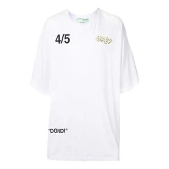 Dondi con estampado de graffiti, manga tres cuartos, blanco