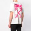 Dorso rosa con flecha, pantalones cortos, blanco