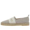 Espadrillas de lino Bookish «Beige claro-Blanco»