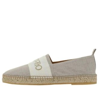 Espadrillas de lino Bookish «Beige claro-Blanco»