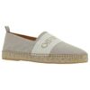 Espadrillas de lino Bookish «Beige claro-Blanco»