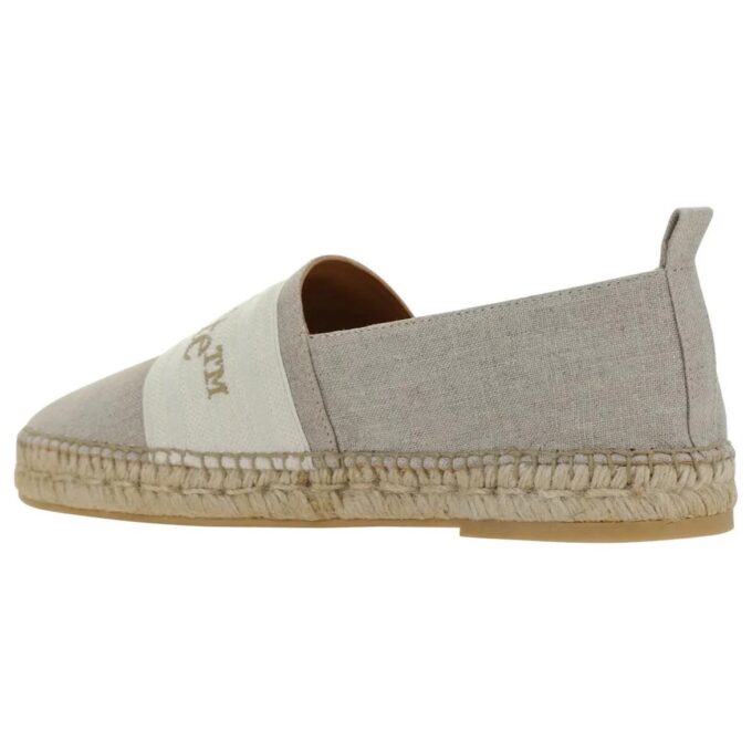 Espadrillas de lino Bookish «Beige claro-Blanco»