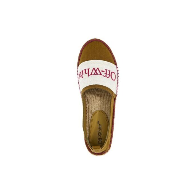Espadrilles sin cordones Bookish de Off-White «Marrón Blanco»