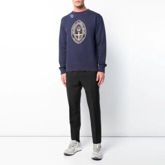 Estampado Casual Versión de color liso Azul oscuro