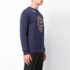 Estampado Casual Versión de color liso Azul oscuro